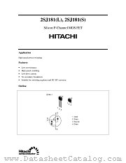 2SJ181(L) datasheet pdf Hitachi Semiconductor