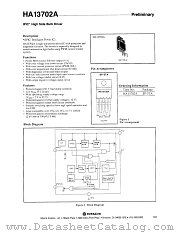 HA13702A datasheet pdf Hitachi Semiconductor