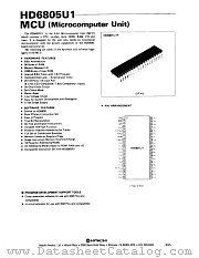 HD6805U1 datasheet pdf Hitachi Semiconductor
