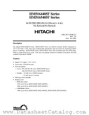 HM5164405FTT-5 datasheet pdf Hitachi Semiconductor