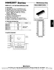 HM6287P-70 datasheet pdf Hitachi Semiconductor