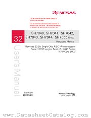 SH7042 datasheet pdf Hitachi Semiconductor