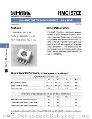 HMC157C8 datasheet pdf Hittite Microwave Corporation
