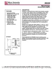 MN2200H datasheet pdf Integrated Circuit Systems