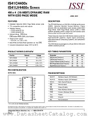 IS41C44002-50JI datasheet pdf Integrated Silicon Solution Inc