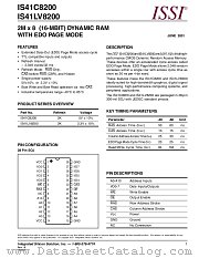IS41C8200-50J datasheet pdf Integrated Silicon Solution Inc