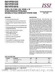 IS61VPD51236-166BI datasheet pdf Integrated Silicon Solution Inc