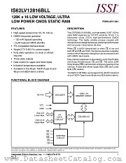 IS62LV12816BLL-70T datasheet pdf Integrated Silicon Solution Inc