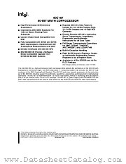 N80C187 datasheet pdf Intel