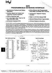 P8278 datasheet pdf Intel