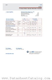 IF4511 datasheet pdf InterFET Corporation