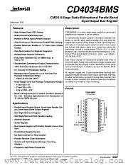 CD4034BMS datasheet pdf Intersil