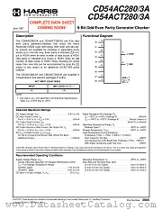 CD54ACT280F3A datasheet pdf Intersil