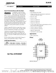 EL6838CL datasheet pdf Intersil
