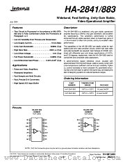 HA-2841_883 datasheet pdf Intersil