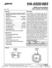 HA-5020_883 datasheet pdf Intersil