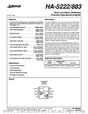 HA-5222_883 datasheet pdf Intersil