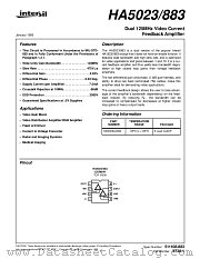 HA5023_883 datasheet pdf Intersil