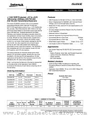 ISL8563ECP datasheet pdf Intersil