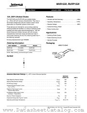MUR1520 datasheet pdf Intersil