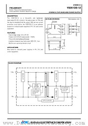 YS051DD-12 datasheet pdf Isahaya Electronics Corporation