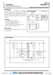 YS246DD-15 datasheet pdf Isahaya Electronics Corporation