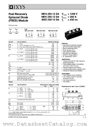 MEA250-12DA datasheet pdf IXYS