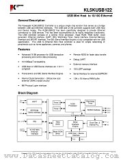 KL5KUSB122 datasheet pdf Kawasaki LSI