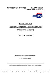 KL5KUSB201 datasheet pdf Kawasaki LSI