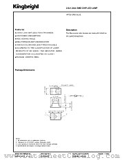 APT2012PBC datasheet pdf Kingbright Electronic
