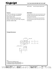 APTB1615EYC datasheet pdf Kingbright Electronic