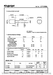 L7113NBT datasheet pdf Kingbright Electronic