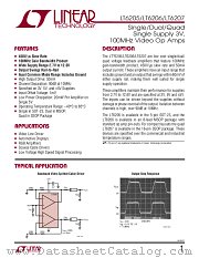 LT6206CMS8 datasheet pdf Linear Technology