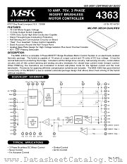 MSK4363H datasheet pdf M.S. Kennedy Corp.
