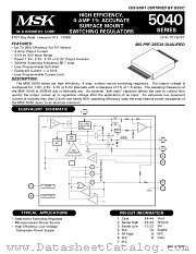 MSK5040-5E datasheet pdf M.S. Kennedy Corp.