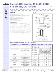 AT-107PIN datasheet pdf MA-Com