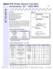 AT10-0019 datasheet pdf MA-Com