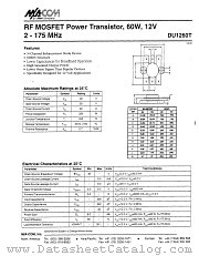 DU1260T datasheet pdf MA-Com