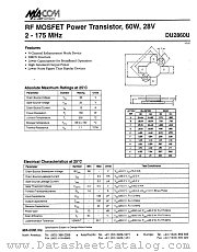 DU2860U datasheet pdf MA-Com