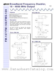 FM-109 datasheet pdf MA-Com