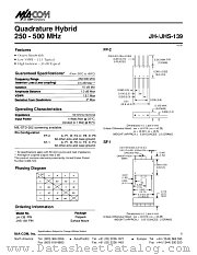 JH-139 datasheet pdf MA-Com