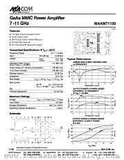 MAAM71100 datasheet pdf MA-Com