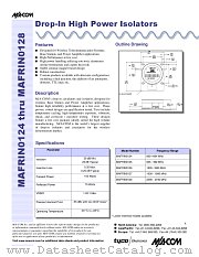 MAFRIN0126 datasheet pdf MA-Com
