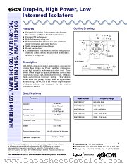 MAFRIN0166 datasheet pdf MA-Com