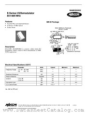 MAMDES0002 datasheet pdf MA-Com