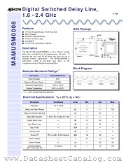 MAMUSM0008 datasheet pdf MA-Com