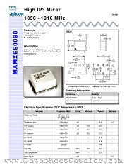 MAMXES0080 datasheet pdf MA-Com