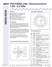 MD59-0049 datasheet pdf MA-Com