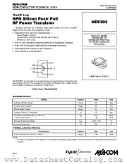 MRF393 datasheet pdf MA-Com