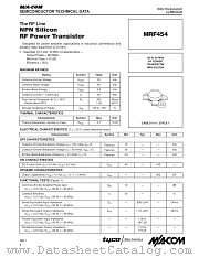 MRF454 datasheet pdf MA-Com